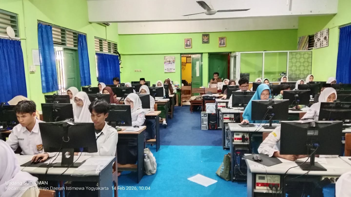 CBT Seleksi Nasional Murid Baru MAN IC Pekalongan Digelar di MTsN 6 Sleman
