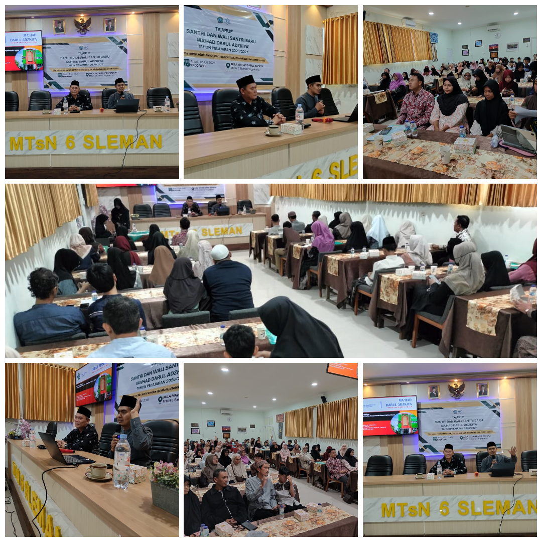 Taaruf Wali Santri Baru Kelas VII Tahun Pelajaran 2026/2027 MTsN 6 Sleman