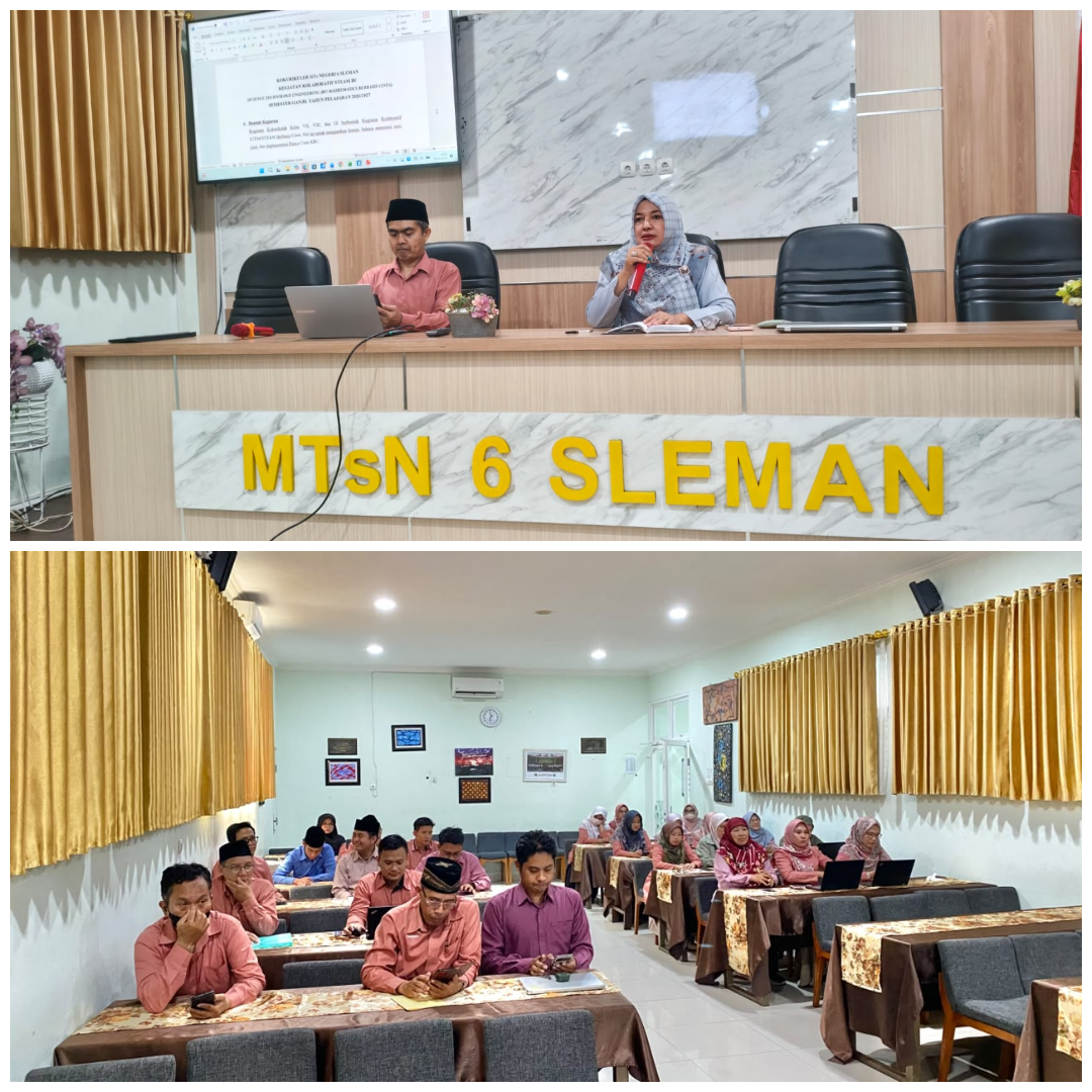 MTs NEGERI 6 SLEMAN GELAR RAPAT KOORDINASI DAN PEMANTAPAN KEGIATAN KOKURIKULER