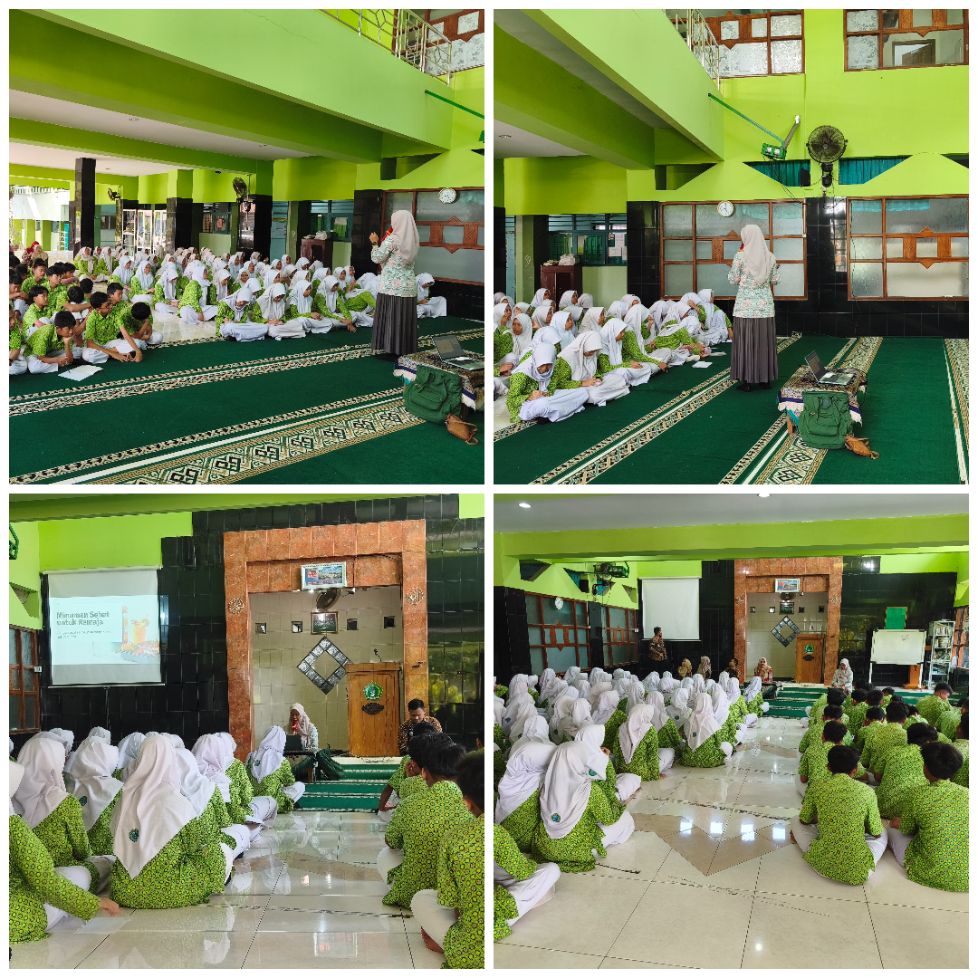 Tingkatkan Kesadaran Pola Hidup Sehat, Murid Kelas VIII  Ikuti Seminar Minuman Sehat bagi Remaja