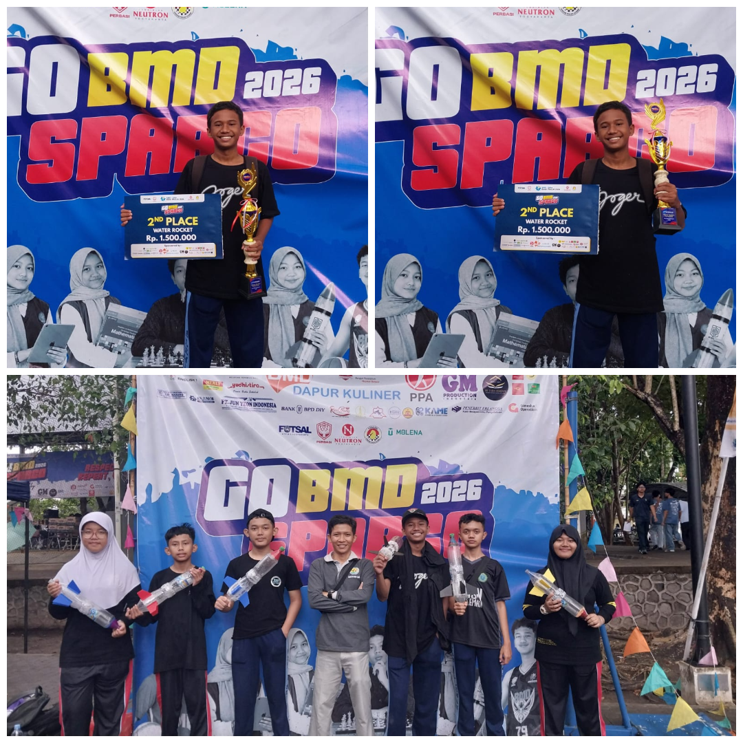 Siswa MTsN 6 Sleman Raih Juara 2 Lomba Roket Air GO BMD SPARCO 2026