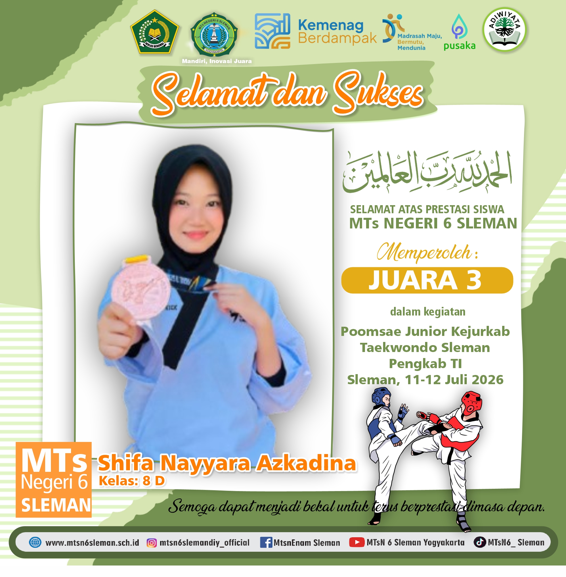 Poomsae Junior Kejurkab Taekwo
